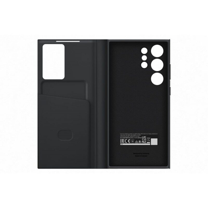 Originalus dėklas Samsung Galaxy S23 Ultra Smart View Wallet Case Black