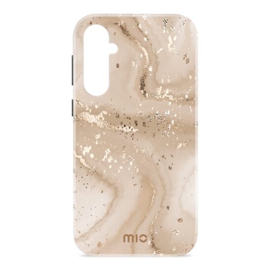 Dėklas MIO Gold Marble Samsung S24 FE 5G + MIO dirželis DOVANA