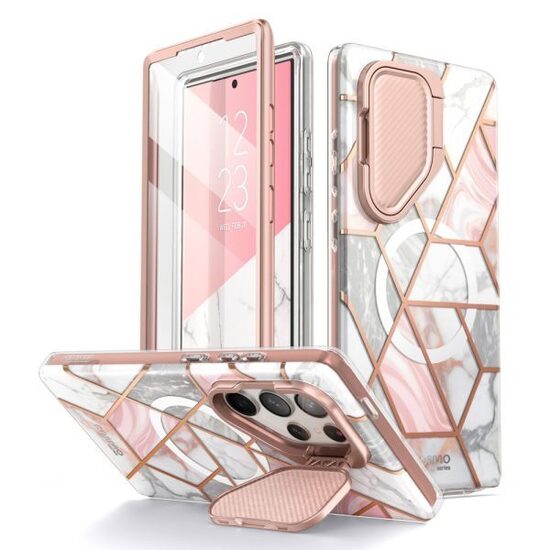 Dėklas Samsung S24 Ultra Supcase Cosmo Mag Magsafe Marble