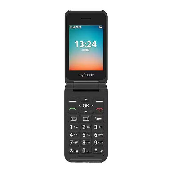 myPhone Flip LTE, atverčiamas, juodas