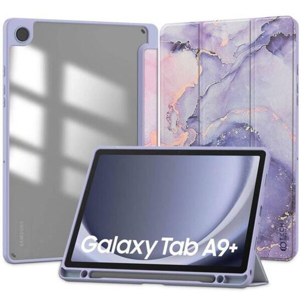 Dėklas SAMSUNG GALAXY TAB A9+ Tech-Protect SC Pen Hybrid Marble 