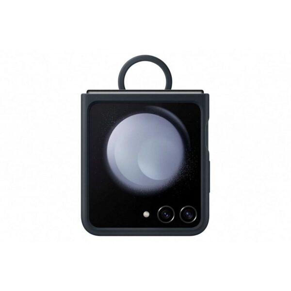 Originali nugarėlė Samsung Galaxy Flip 5 Silicone Cover With Ring Tamsiai mėlyna (pažeista pakuotė)