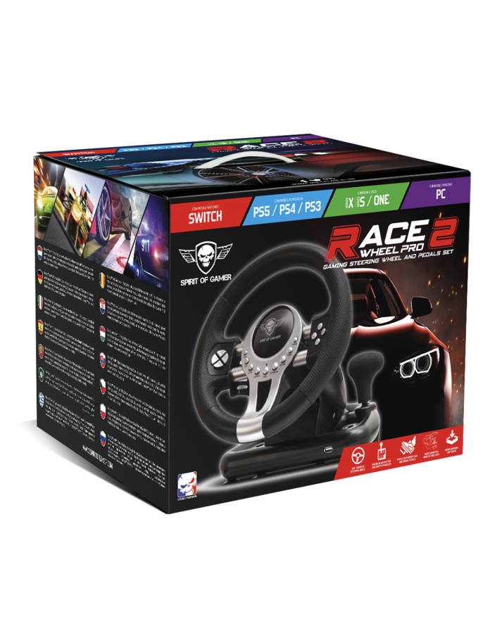Žaidimų Vairas Spirit Of Gamer Race Pro Wheel 2 PS4/PS3/Xbox One/ series X/S/PC 